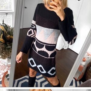 Holiday 🎄🥂Vintage Italian made midi sweater dress